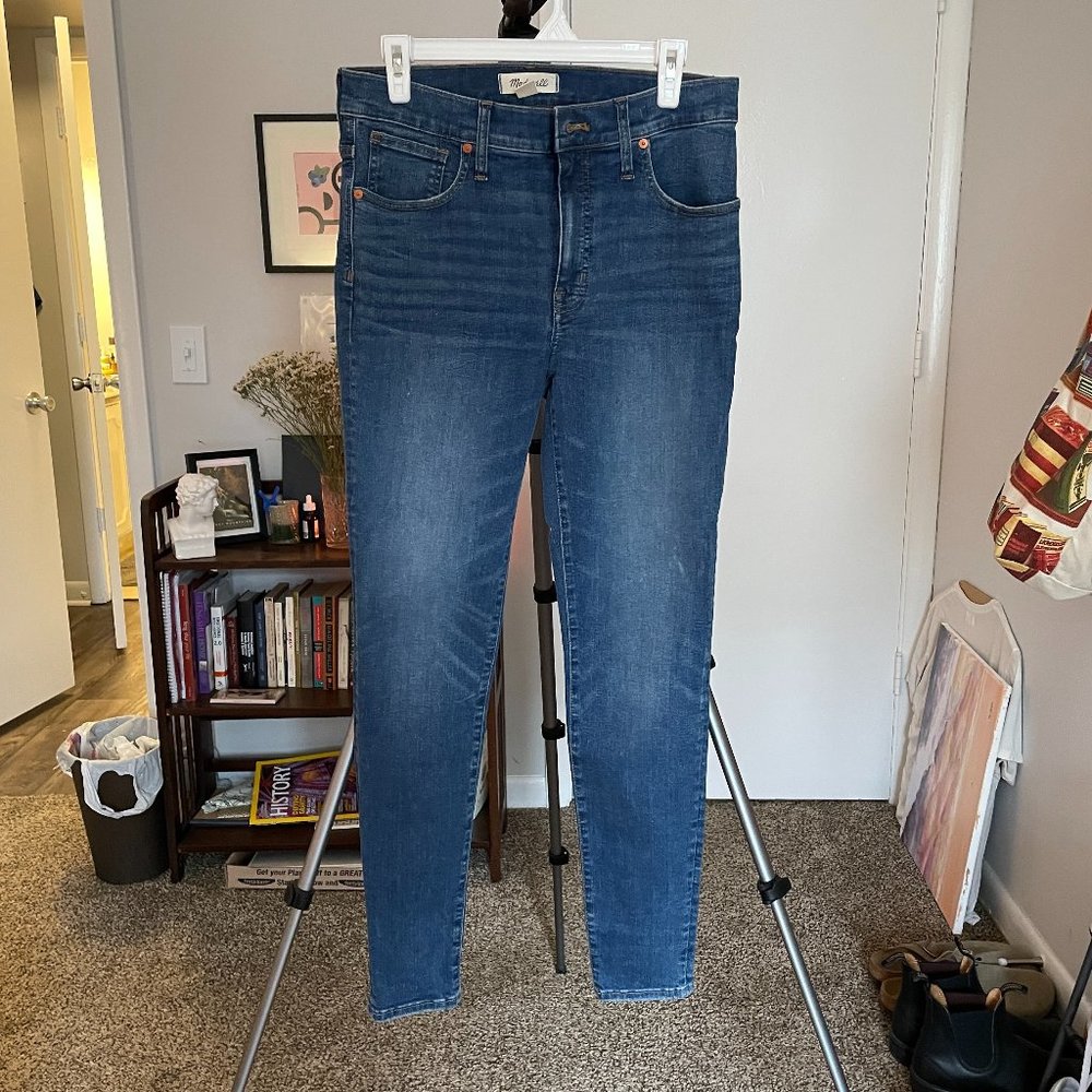 MADEWELL Mid-Rise Skinny Blue Jeans